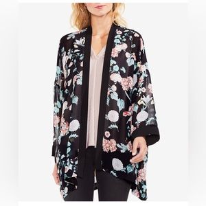 Vince Camuto Floral Gardens Semi-Sheer Kimono